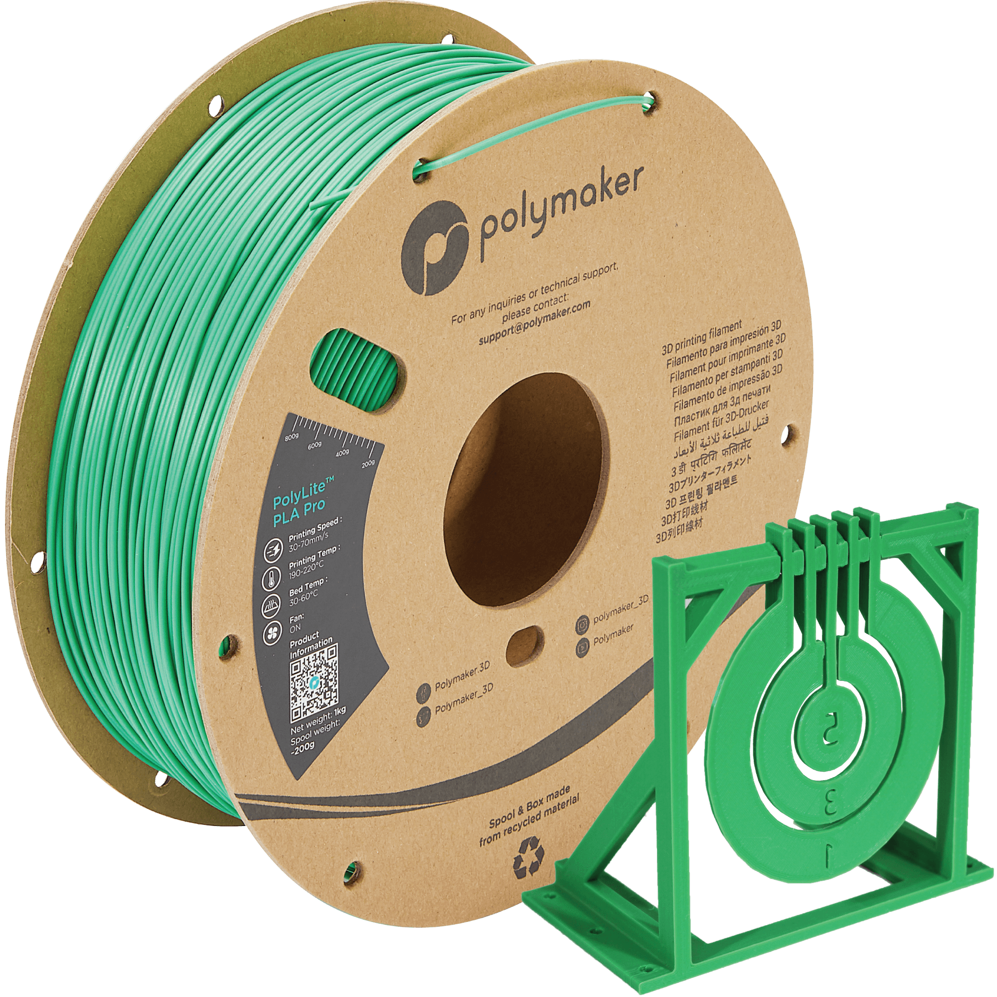PLA Pro Green spool