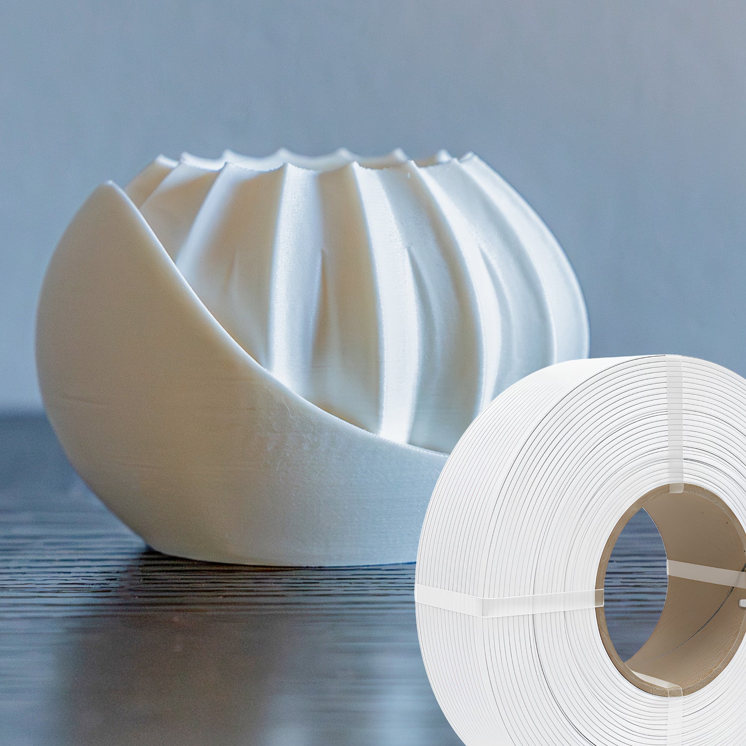 Matte Cotton White Refill — in context