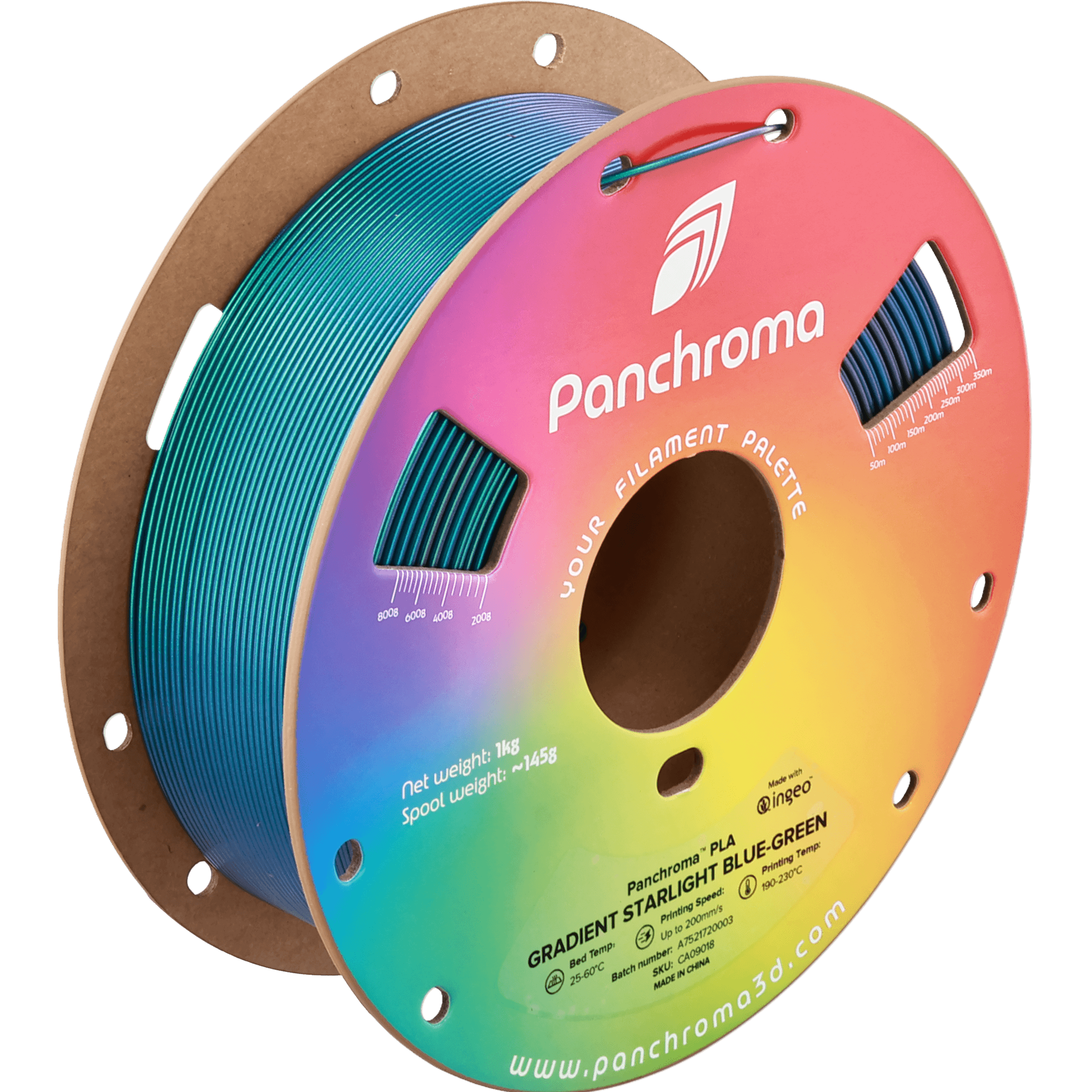 Panchroma™ PLA Gradient Starlight — Blue-Green