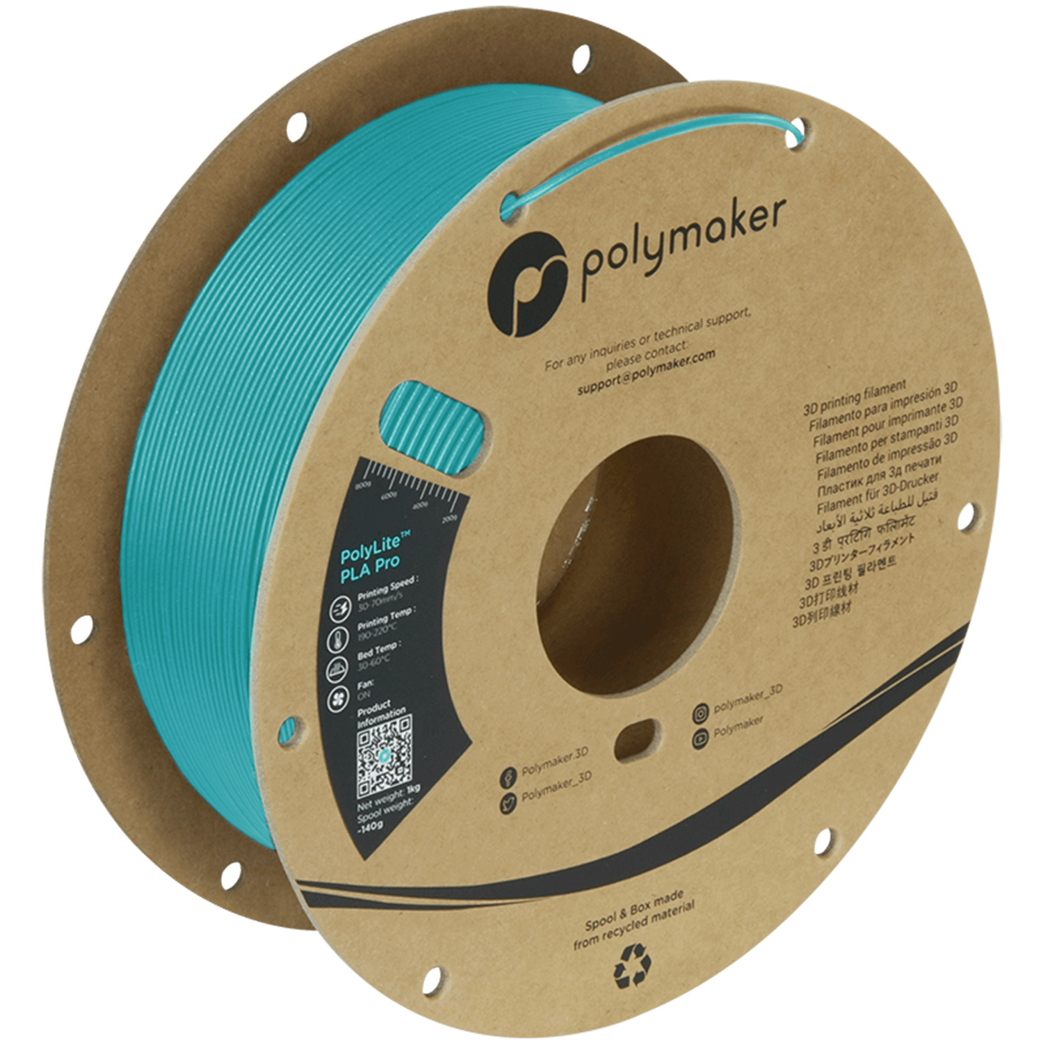 PolyLite™ PLA Pro — Polymaker Teal